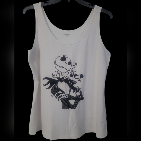 Tops - Made To Order Jack Skellington and Zero tank top Or Tshirt
